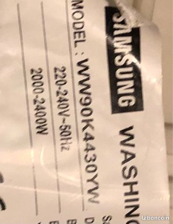 Pièces lave linge Samsung