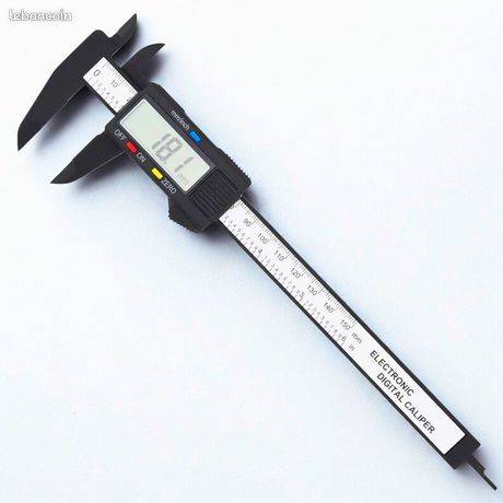 Pied à coulisse numérique électronique 150mm LCD + boîte de rangement micromètre mesure mécanique