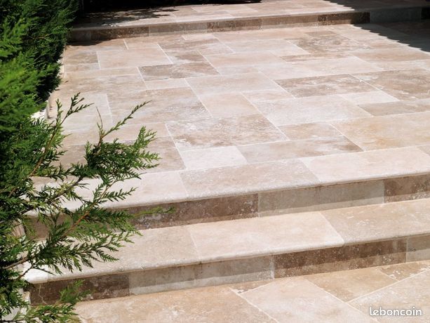 Pierre Naturelle de travertin 40x60x1.2 ou OPUS 4T PRIX DIRECT CARRIÈRE