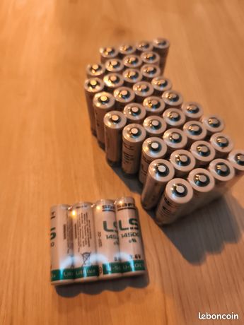 Pile Saft 40 piles LS 14500 36 V Lithium Pack de 4 Blanc