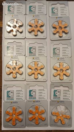 Piles P13 - PR48 Appareils auditifs