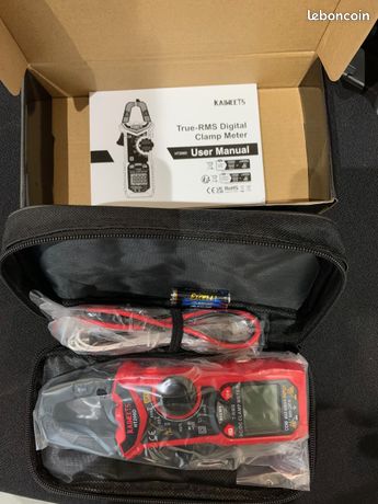 Pince multimètre numérique professionnelle HT206D ampèremètre de courant ACDC 600A multimètre électrique testeur de tension avec rétro-éclairage