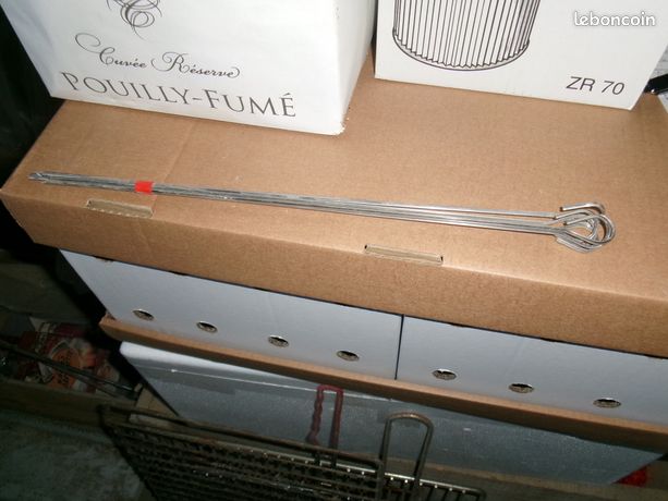 Piquet a brochettes lot de 6 inox