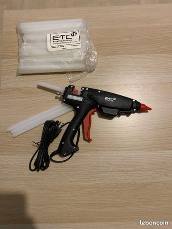 Pistolet à colle ETC + 40 bâtons de colle