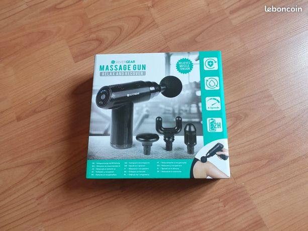 Pistolet de massage Sportif * model Silver-Gear * massage Gun tension