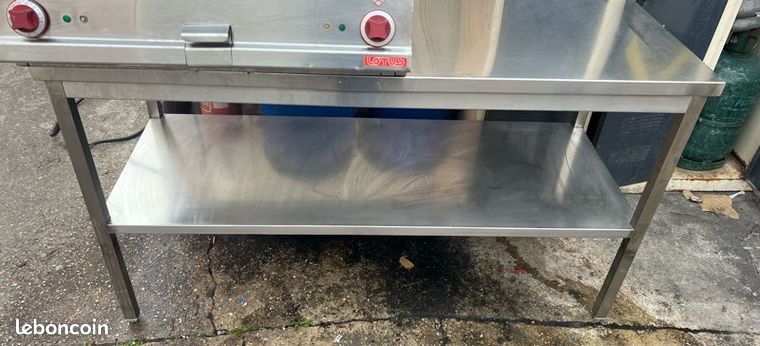 Plan de travail inox