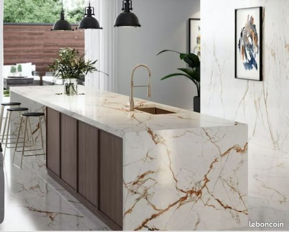 Plan de travail sur mesure Silestone et Dekton