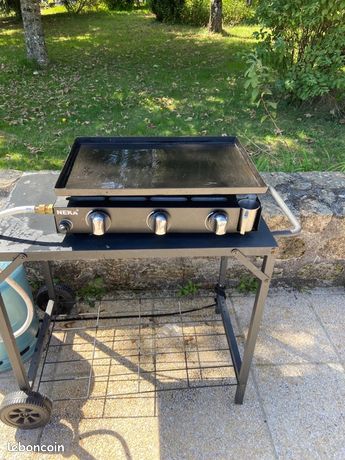 Plancha gaz avec chariot