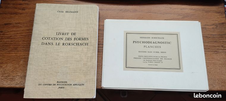 Planches Rorschach et livret de cotation