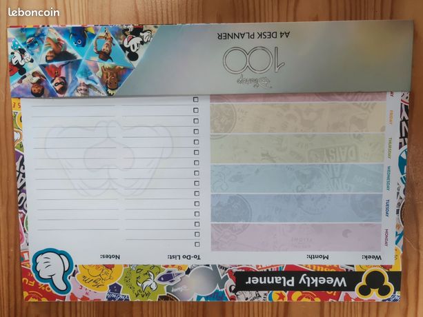 Planificateur de bureau Disney A4