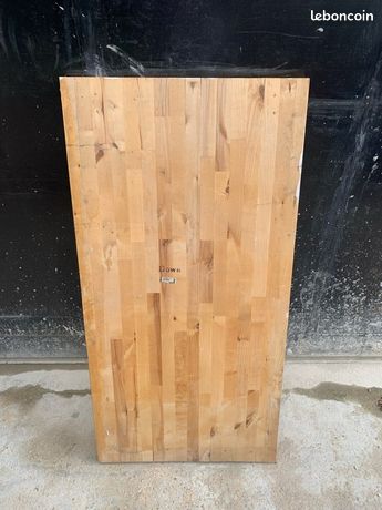 Plans de travail bois massif longueur 1.25 cm largeur 62.5 cm