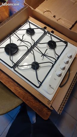 Plaque 4 feux gaz whirlpool