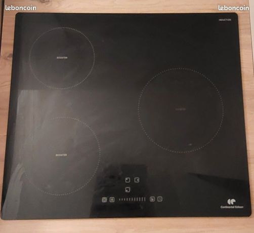 Plaque à induction 3 foyers Continental Edison 6200W avec trois boosters