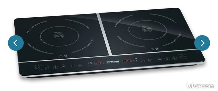 Plaque à induction double à poser