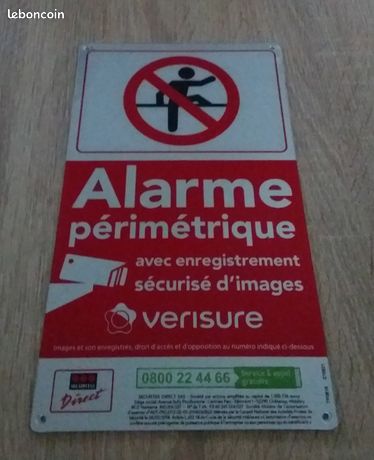 Plaque alarme Verisure