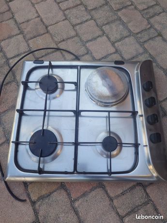 Plaque au gaz+ électrique Ariston pour cuisine équipée