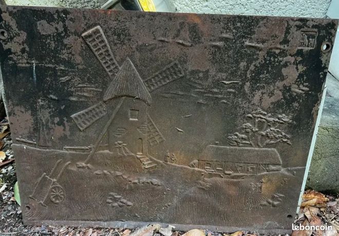 Plaque cheminée en fonte