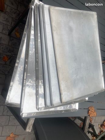 Plaque Cuisson four inox/aluminium 40x60 professionnel