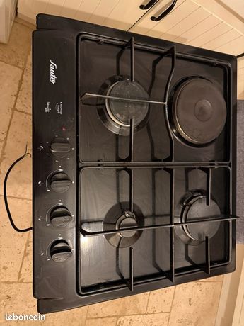 Plaque cuisson gaz/électrique Sauter