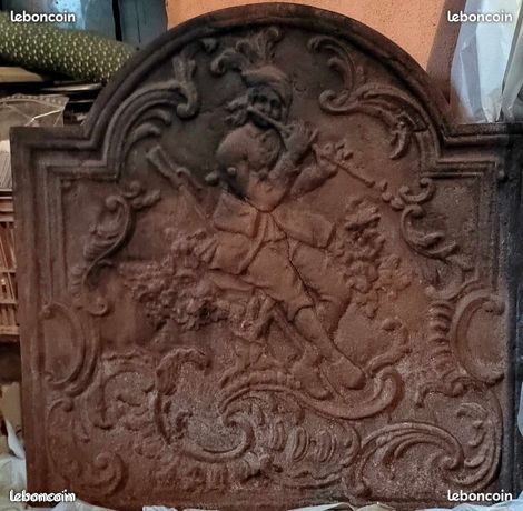 Plaque de cheminée 63x64