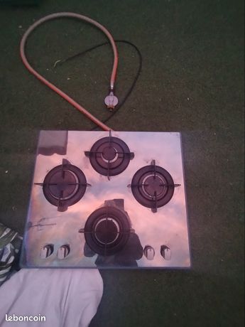 Plaque de cuisson à gaz en verre 4 feux
