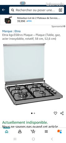 Plaque de cuisson à gaz