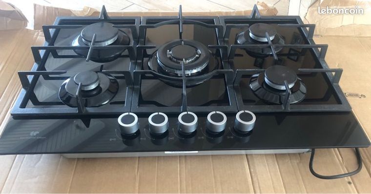 Plaque de cuisson gaz 5 foyers