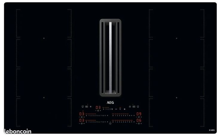 Plaque de cuisson induction hotte aspirante intégrée AEG 24 mois