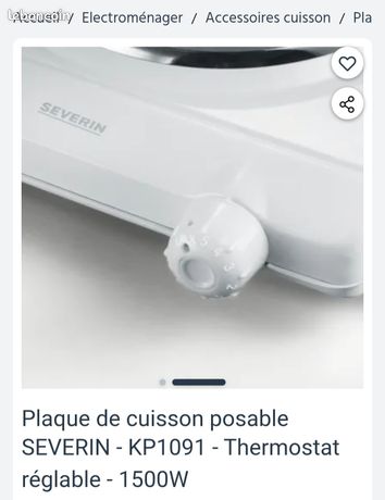 Plaque de cuisson posable