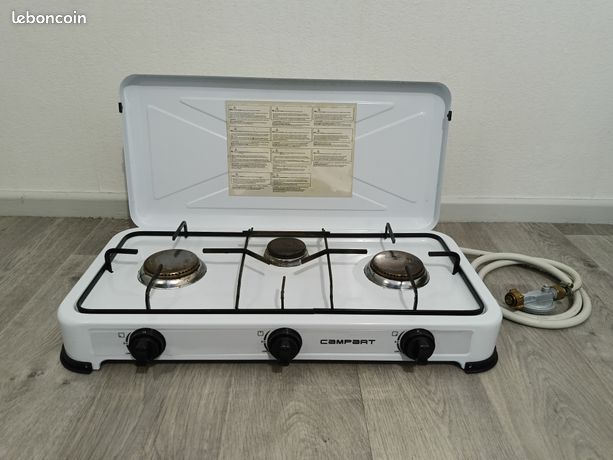 Plaque de gaz + détendeur + tuyau