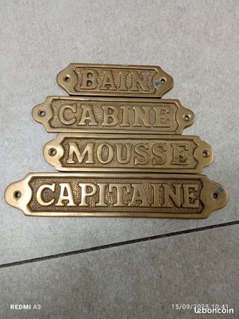 Plaque de laiton