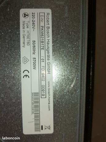 Plaque electrique votroceramique