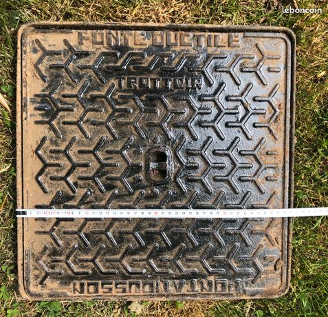 Plaque hydraulique en fonte 40x40