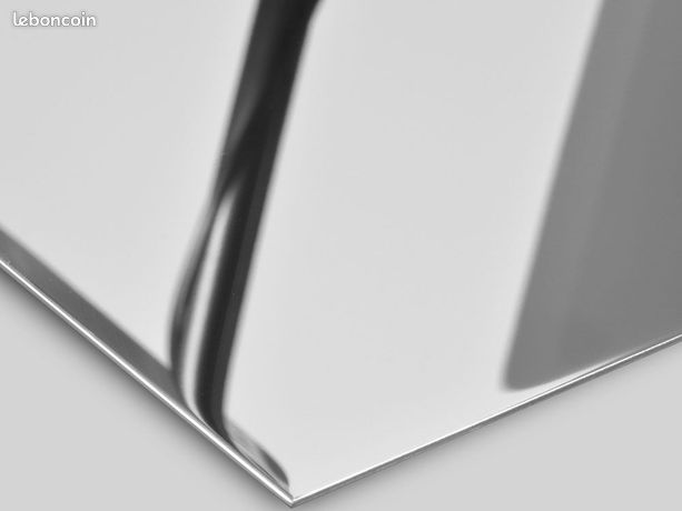 Plaque inox poli miroir tole aluminium