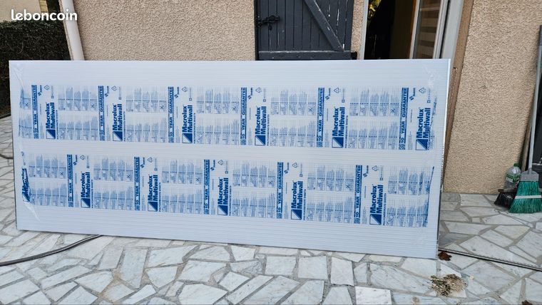 Plaque polycarbonate 3x1.25x0.32