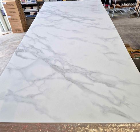 Plaque pvc en stock 260x122 effet marbre