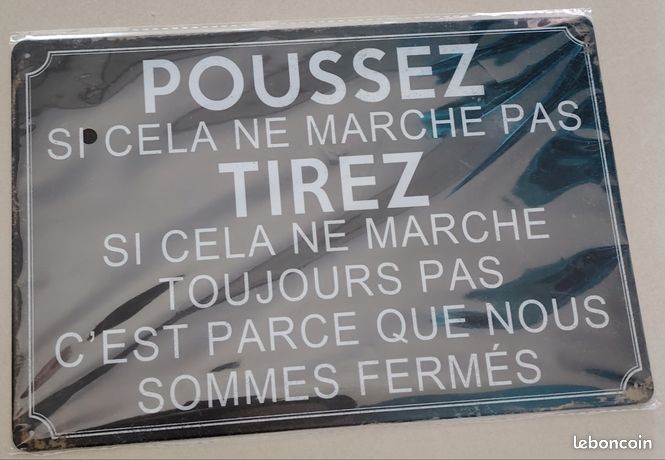 Plaque vintage neuve