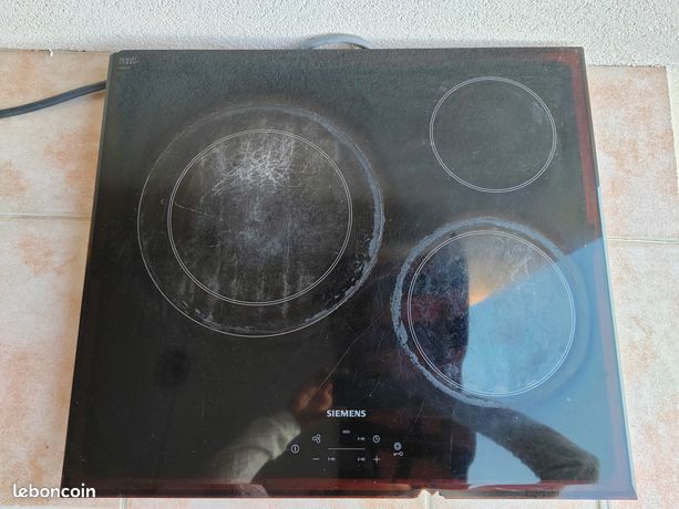 Plaque vitrocéramique 3 feux siemens