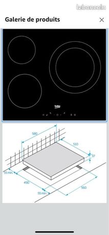 Plaque vitrocéramique BEKO