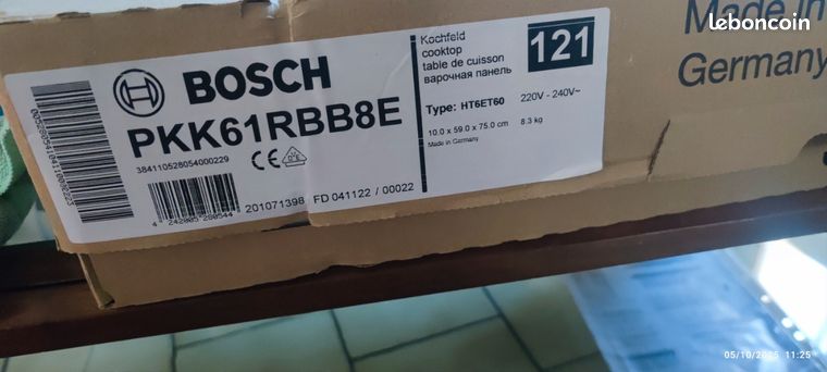 Plaque vitrocéramique Bosch NEUVE