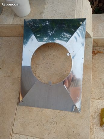 Plaque de finition pr tuyau poêle à bois