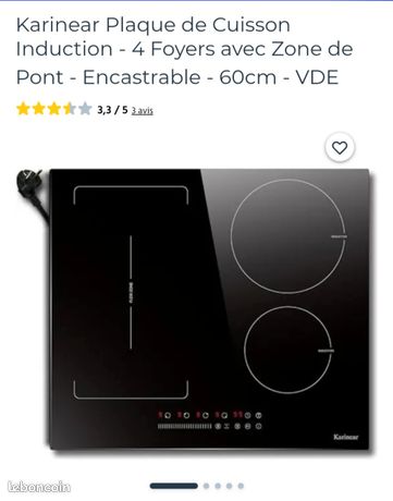 Plaque induction ou reparation