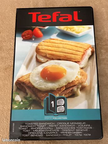 Plaques croque monsieur Tefal snack collection