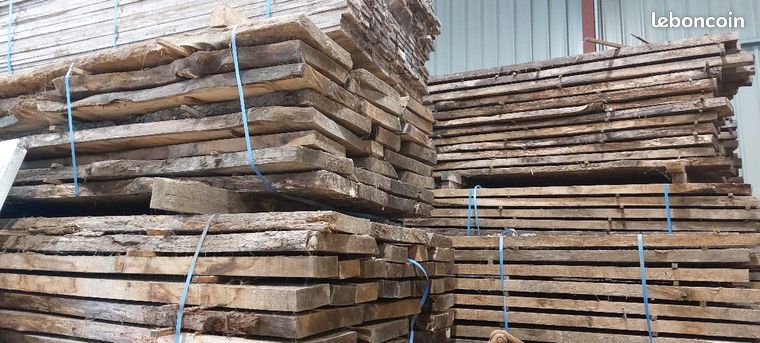 Plateaux de chêne : bois de qualité supérieure, séché 5 ans