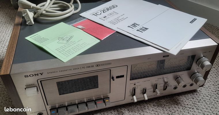 Platine cassettes K7 vintage SONY