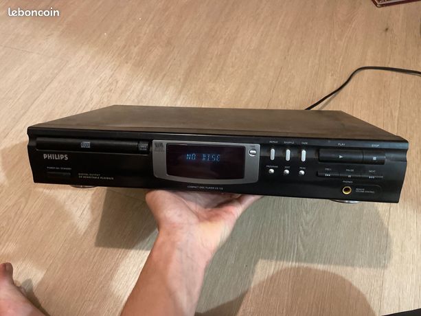 Platine lecteur cd digital out ampli Philips compact disc player 723 audiophile