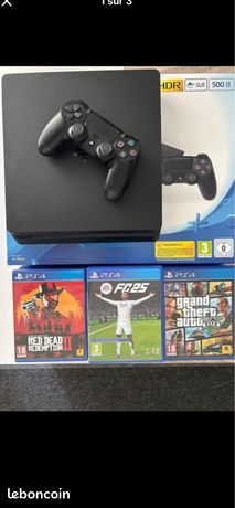 PlayStation 4 slim avec 21 jeux