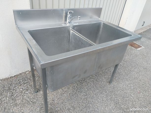 Plongé. Pro 2 bacs inox