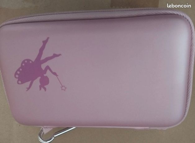 Pochette housse rose fée 3ds dslite Dsi et accessoires