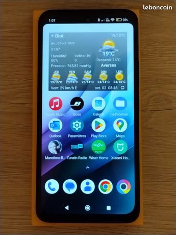 Poco xiaomi m7 4g noir comme neuf